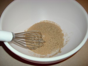 Proofing the yeast