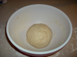 Dough ball ready for the first rise