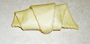 Rolled up croissant