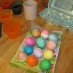 #WordlessWeekend Colored Eggs